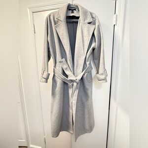 Forever 21 Light Gray Trench Winter Coat